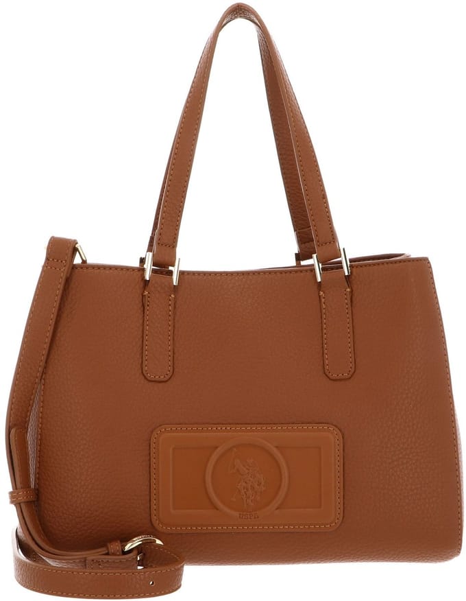 U.S. POLO ASSN. Handtas Schoudertas Manipur Double Handle Bag Tan Terracotta