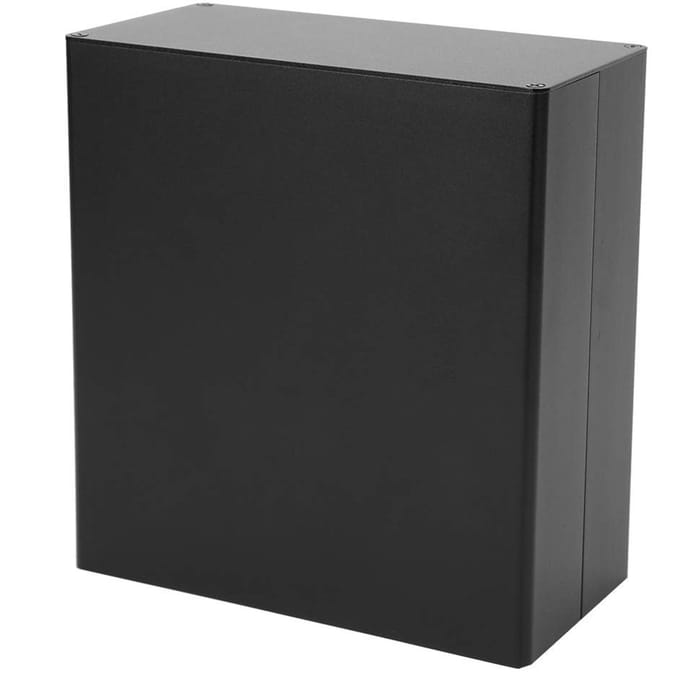 Allecto - Aluminium projectdoos - Elektrische behuizing - Matzwart