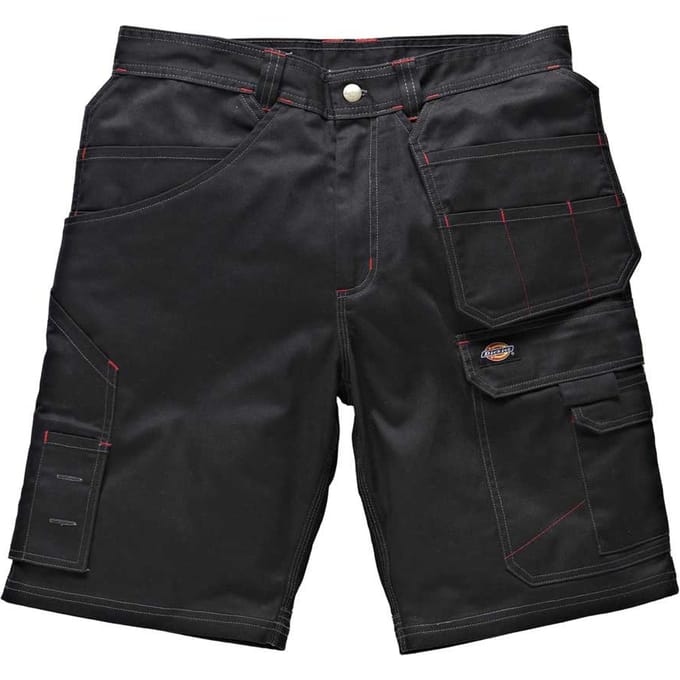 Dickies Mannen Redhawk Pro Werkkleding Korte Zwart WD802B