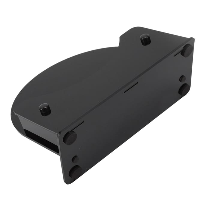 Ronde Onderzetterhouder Hittebestendig Gemakkelijk Schoonmaken Duurzaam Plastic Antislip Matbasis voor Tafel black