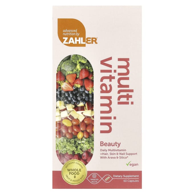 Zahler, multivitamines, beauté, 60 capsules