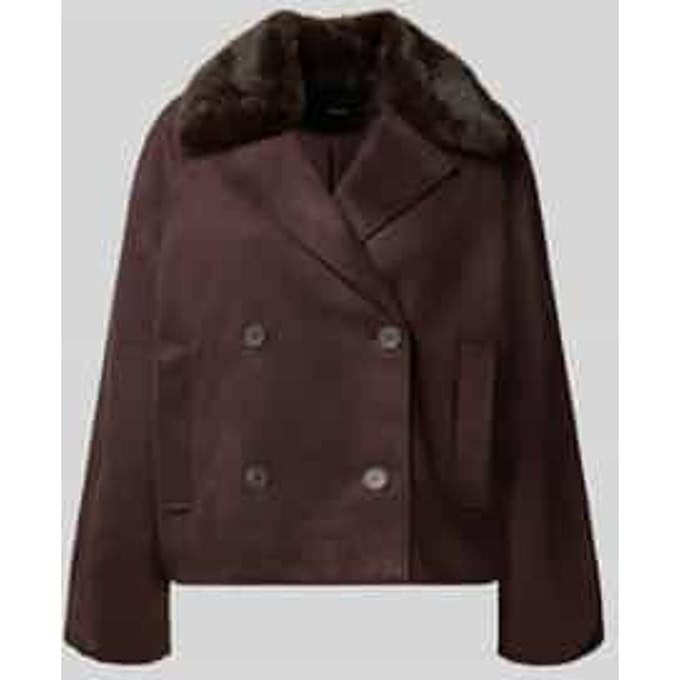 regular fit jas met velourslook