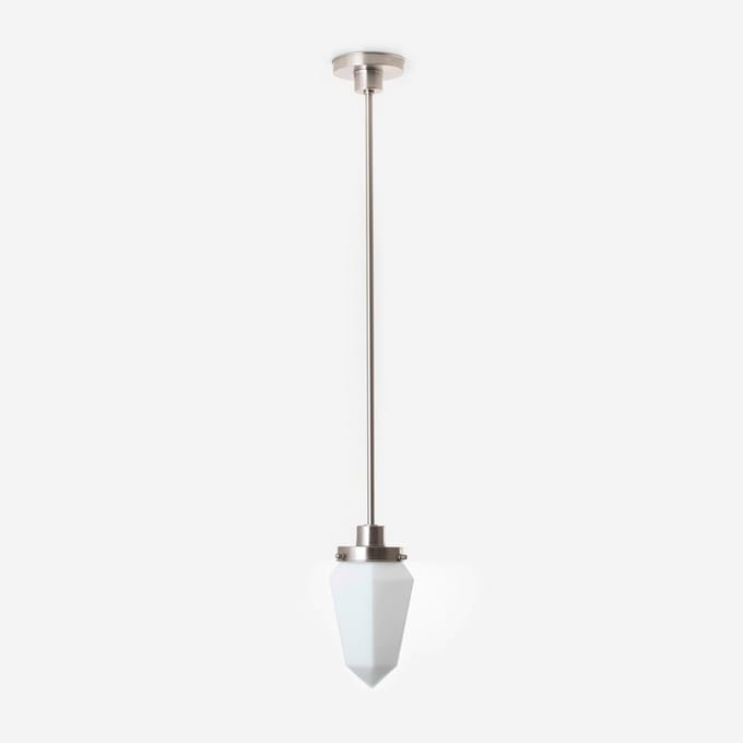 Hanglamp Briljant Mat 20's Matnikkel - Art Deco Trade