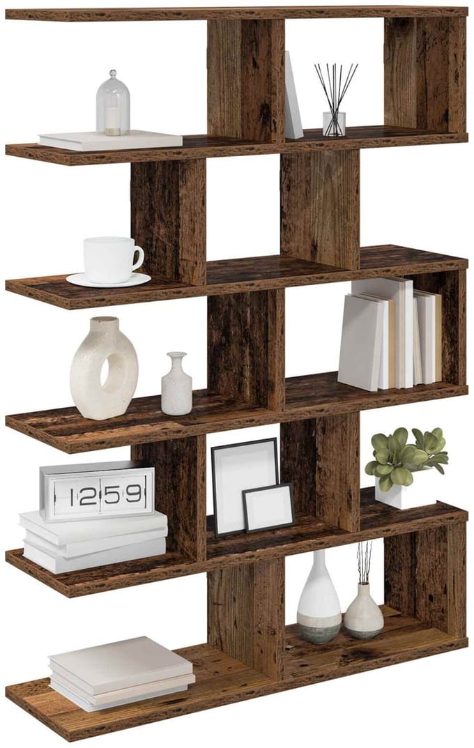 vidaXL - Wandplank - Oud - hout - 70 - x - 20 - x - 100 - cm