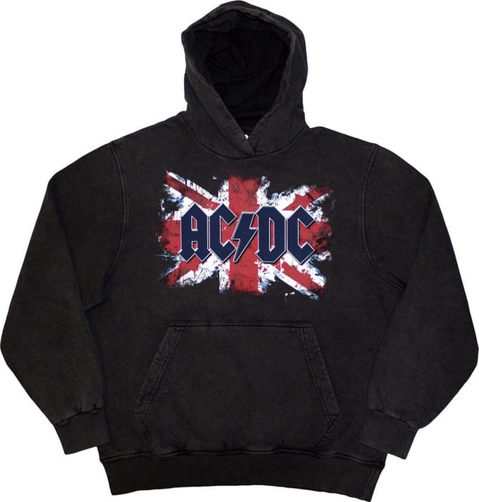 AC/DC - Flag Hoodie/trui - M - Grijs