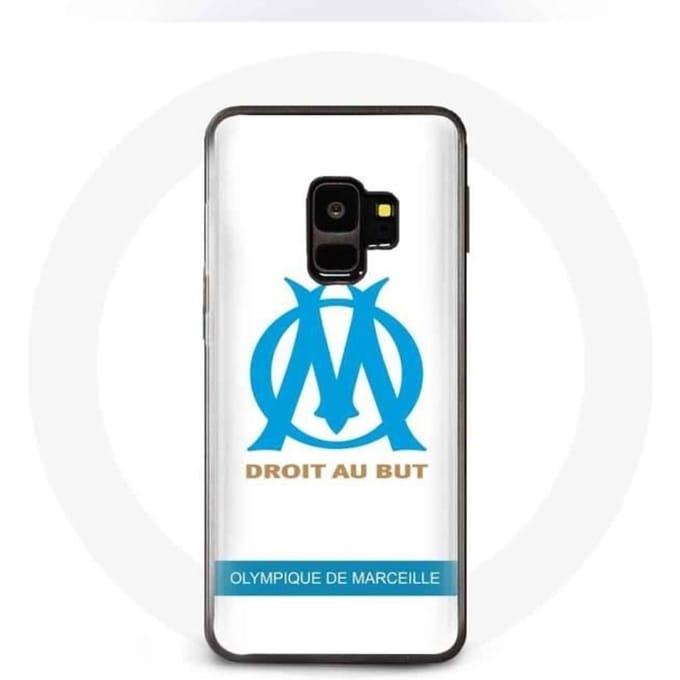 Coque - Olympique de Marseille - Galaxy S9 - Logo - Souple - Blanc blanc