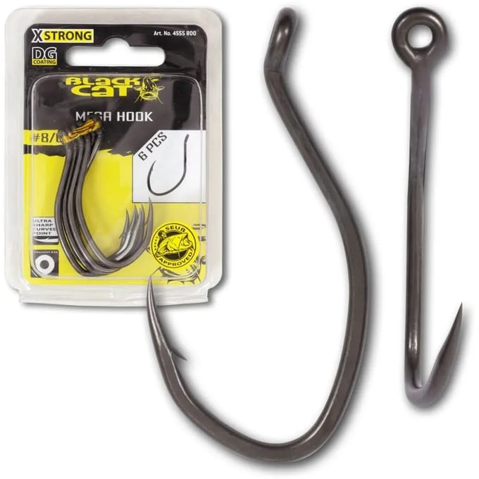 Set van 6 haken Black Cat Mega Hook DG