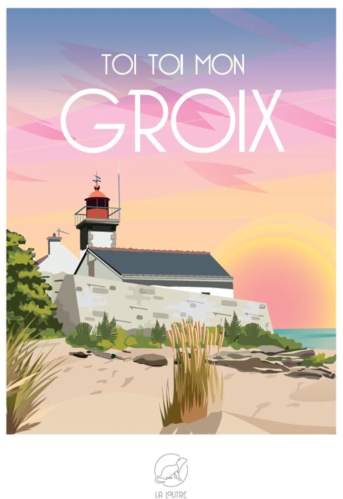 La Loutre puzzel GROIX - 1000 stukjes legpuzzel eiland.