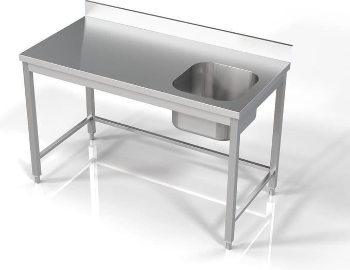 Combisteel 700 Spoeltafel 1 Rechts 1400 7812.0615 - Horeca & Professioneel
