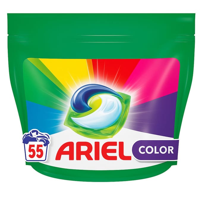Ariel Wasmiddel 3in1 Pods Color - 55 stuks