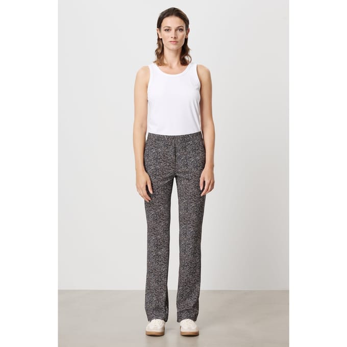 TRVL DRSS Tweed Print Long Basic Pants Ink Blue Maat: XS | Pantalons Outlet | Dames | Blauw