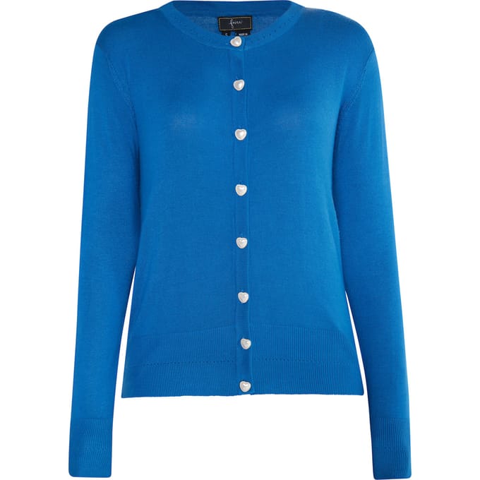 Faina Gebreid vest Dames blauw