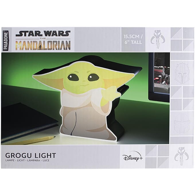 Paladone Products Star Wars - The Mandalorian Box Light Grogu 16 cm Tafellamp - Multicolours