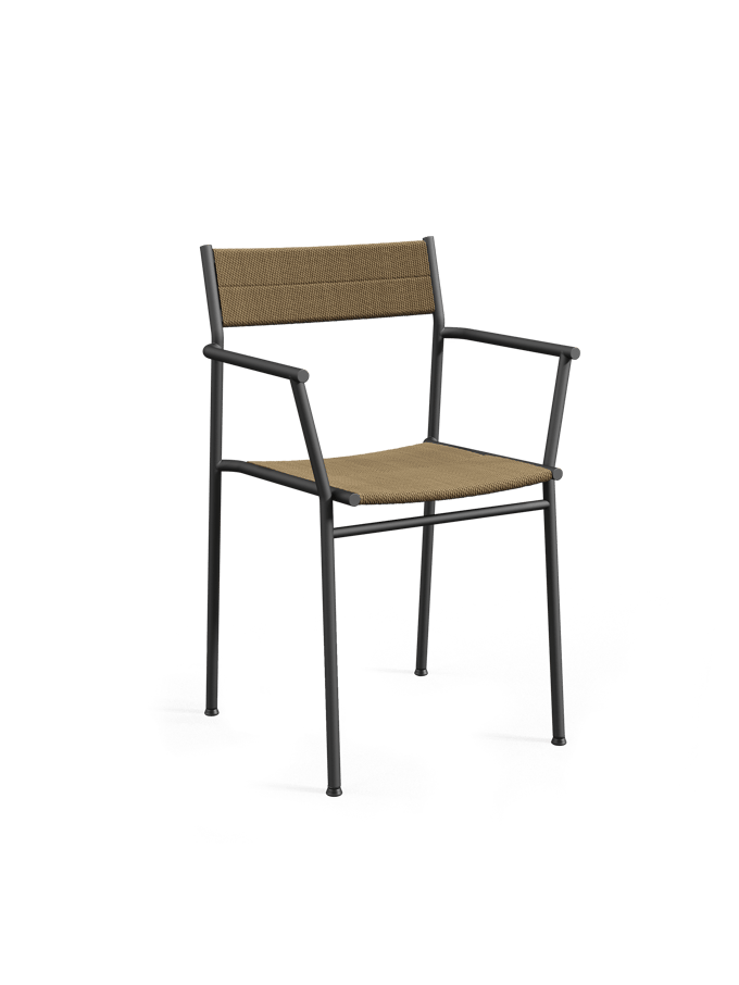 Northern Vev eetkamerstoel met armleuningen - Black Brown