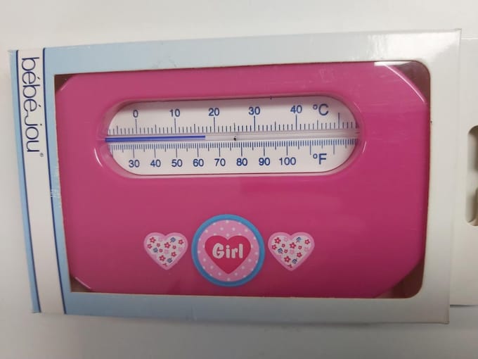 Bébé-jou - Kamer themometer - Fuchia - Girl