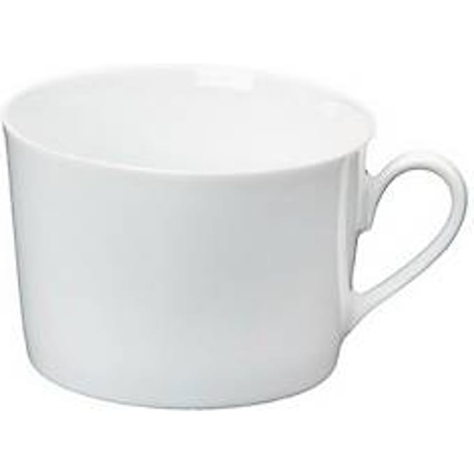 Heike koffiekopje, 0,20 liter, porselein, wit, set van 6