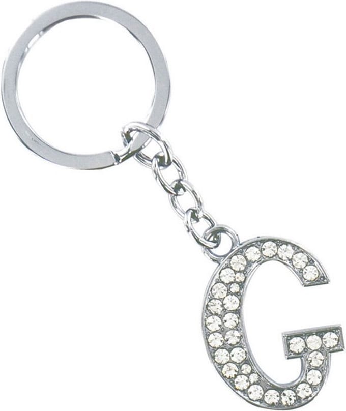 Sleutelhanger Diamant Letter - G