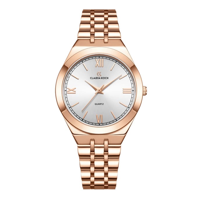 CK Grace – Rosegold with Silver Dial - ClaudiaKoch Watches CK 1273