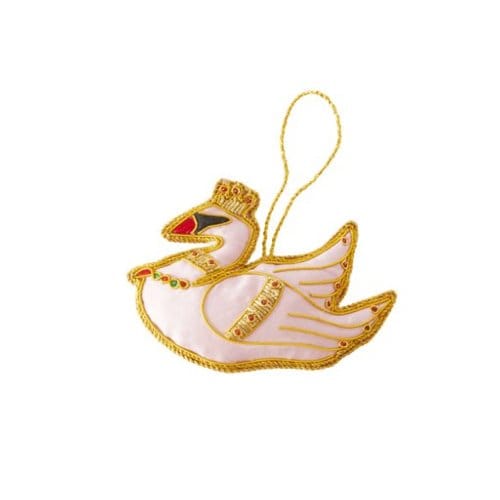 Rice kerst - kerstboomhanger zwaan