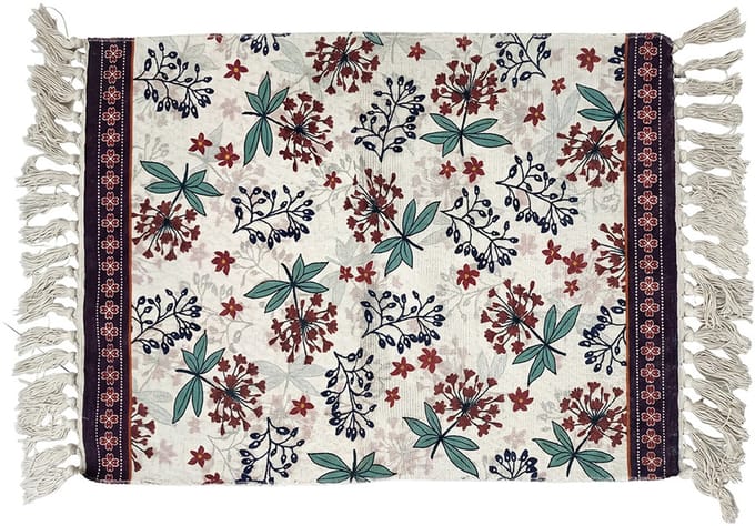Clayre & Eef Vloerkleed Beige Katoen