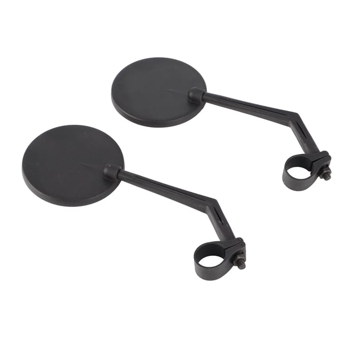 2 Stuks Universele Draaibare Stuur Convex Achteruitkijkspiegel voor Racefiets black