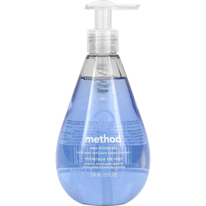 Méthode, lavage à la main, minéraux marins, 12 fl oz (354 ml) white