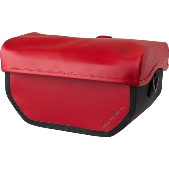 AGU Shelter Clean - Stuurtas - 5L - Rood - Waterdicht Gerecycled Polyester - KLICKfix Compatibel - Met Reflectie - Afneembare Schouderriem - Ritsbinnenvak