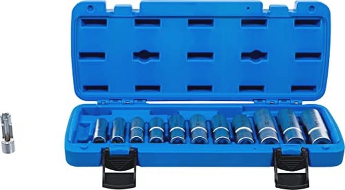 Speciale dopsleutelset met sleuf | 10 mm (3/8") | 8-19 mm | 12-delig