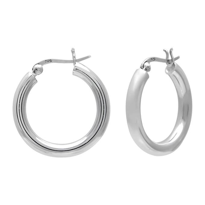 WeLoveSilver - zilveren oorringen - brede hoops - 925 sterling