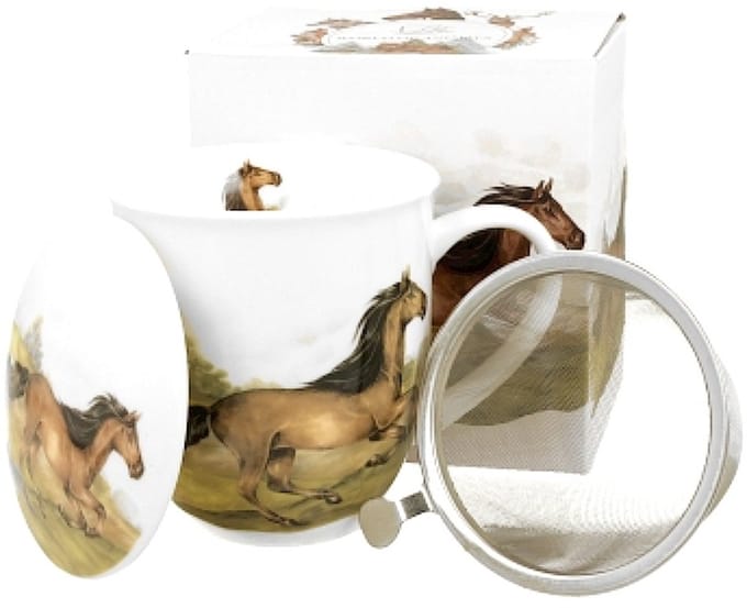 Duo Gifts - Theebeker Paarden - Cadeaudoos - Losse filter