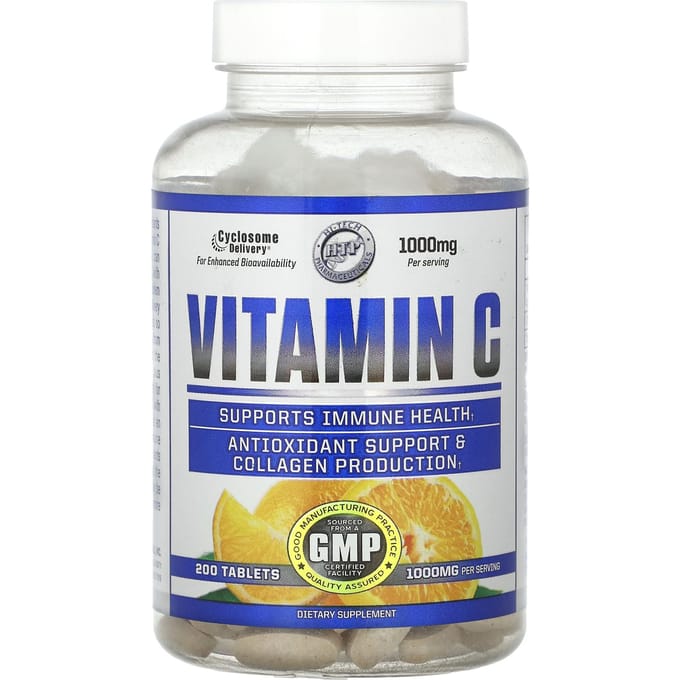 Hi Tech Pharmaceuticals, Vitamine C, 500mg, 200 comprimés