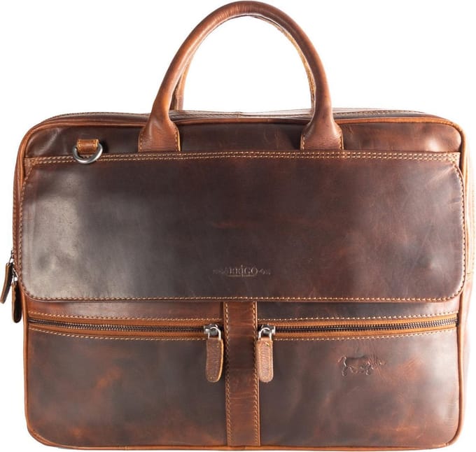 Laptoptas 17 Inch Bruin Leer – Laptoptas 15.6 Inch Bruin Leer - Laptoptas Heren – Laptoptas Dames