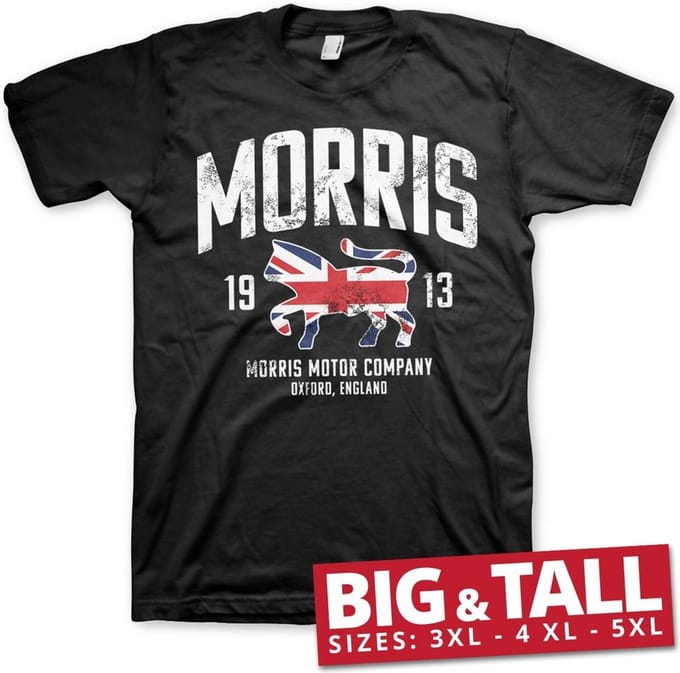 Morris Motor Company Big & Tall T-shirt Zwart