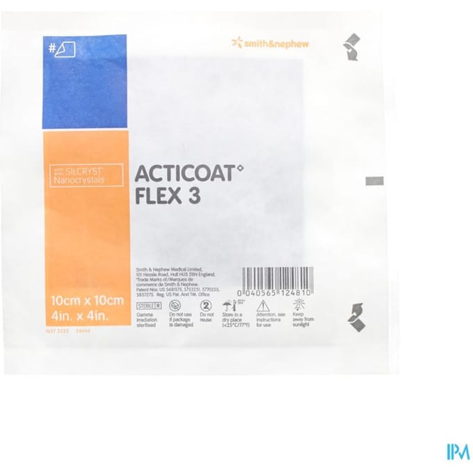 Acticoat Flex 3 Verb Ind.ster 10x 10cm 1 66800399