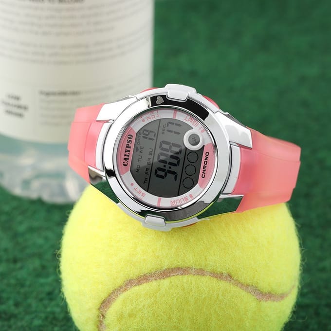 Calypso K5571/2 digitaal horloge 38 mm 100 meter roze
