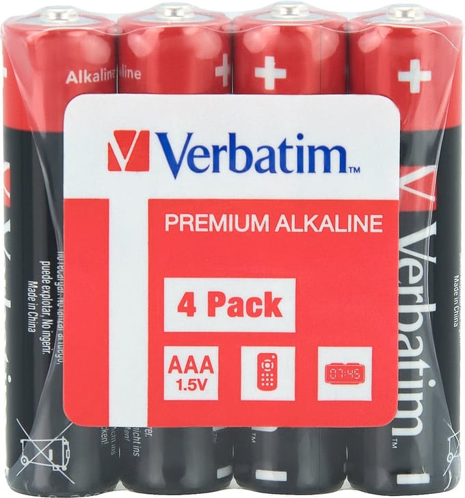 Verbatim Batterij - 4 x AAA / LR03 - Alkaline