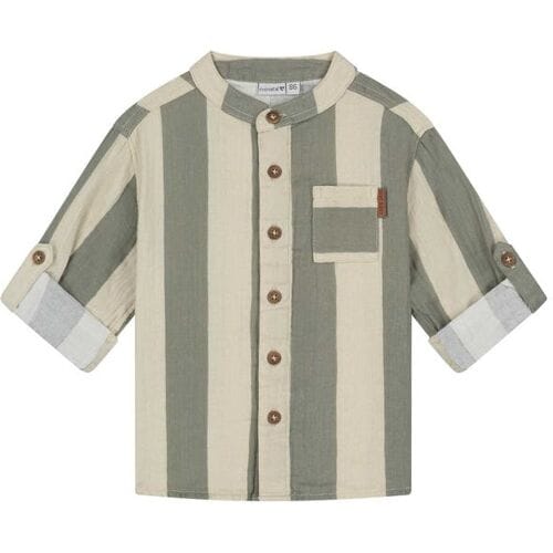 Prénatal baby blouse Light Khaki Green 68 heren
