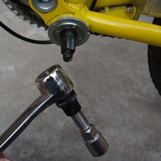 Extracteur de manivelle de vélo, outils de réparation de vélo, retrait du support inférieur du pédalier gray