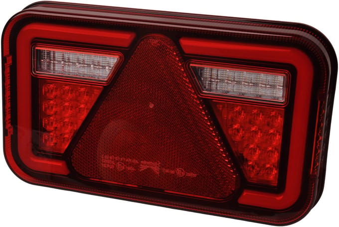 Achterlicht - Aspock MultiLED 4 - links - 241x141x71 mm - volledig LED - 8-polige connector