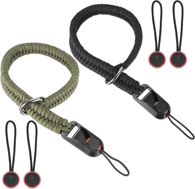 Solidchoice - 2 Pcs Snelle Bevestigingscamera Polsband met D-Ringen