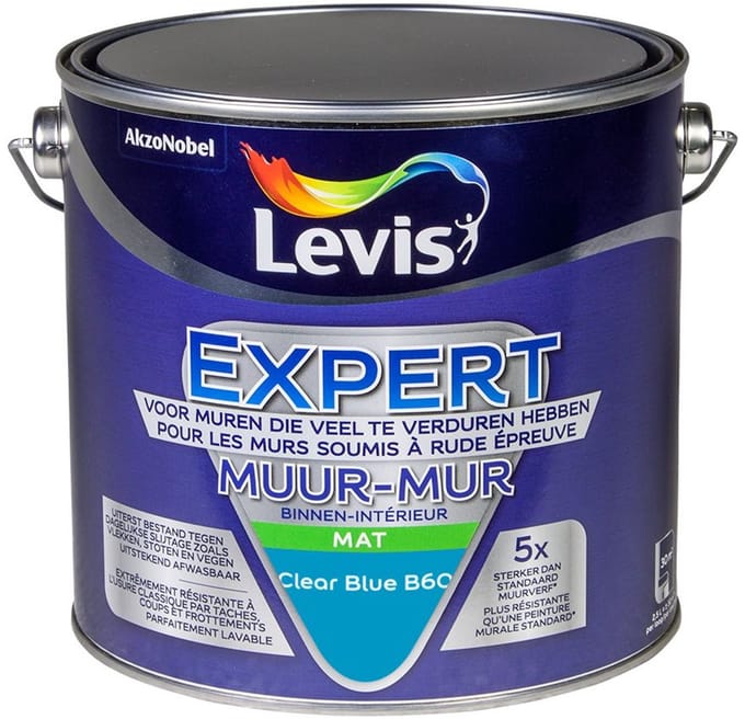 Levis - Expert Muur Binnen Mix - Clear Blue B60 - Mengverf - 2,5 L