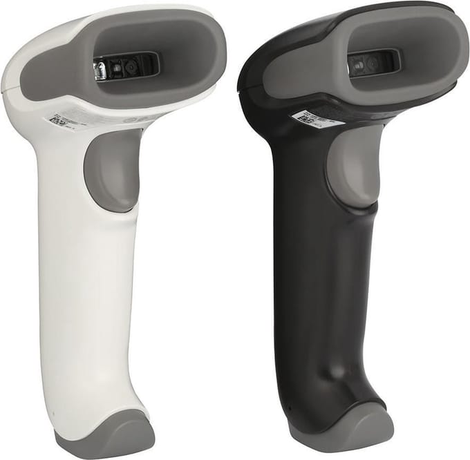 Honeywell Voyager XP 1470g Handheld Barcode Scanner White USB Kit (Scanner / Flexible Stand / USB Cable)