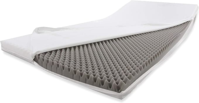 Koudschuimmatras 80 x 200 cm - Matrasverhoging met Massage Effect