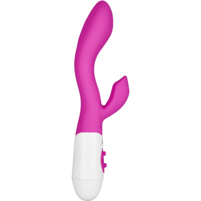 EIS, Rabbit "Please Me", dubbele stimulatie, huidvriendelijk siliconen, waterdicht, rood