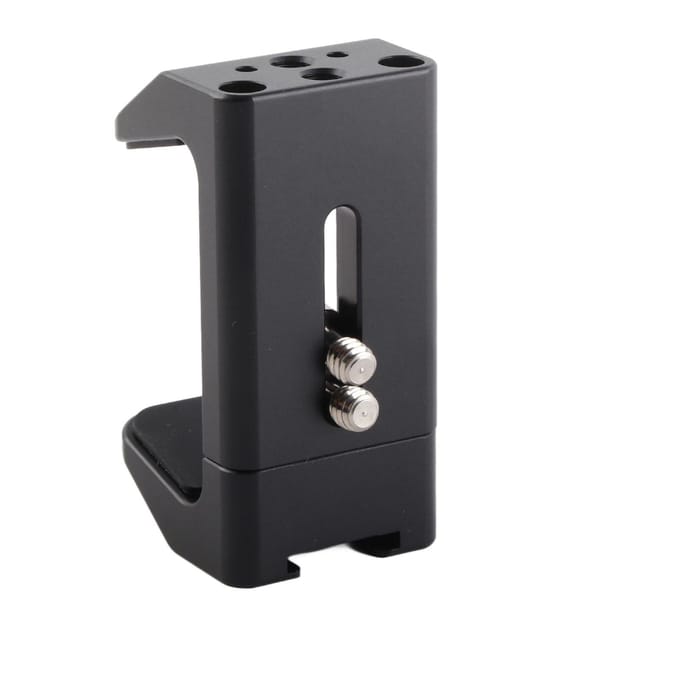 Powerbankhouder Aluminiumlegering Universele Powerbankbevestiging Vaste Klem voor Camera met 1/4 Inch black