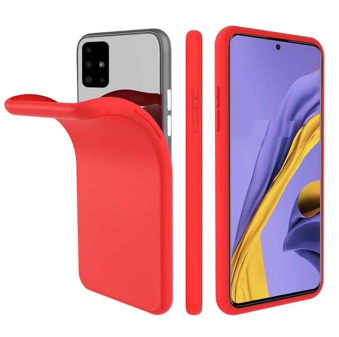 Nano Silicone backcover hoesje Geschikt Voor Samsung Galaxy A71 - Rood