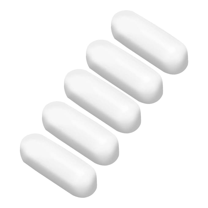 5 Pièces Agitateur Magnétique Mélangeur Type C Barreau d'Agitation Spinbar Laboratoire PTFE Tige d'Agitation 5x15mm white