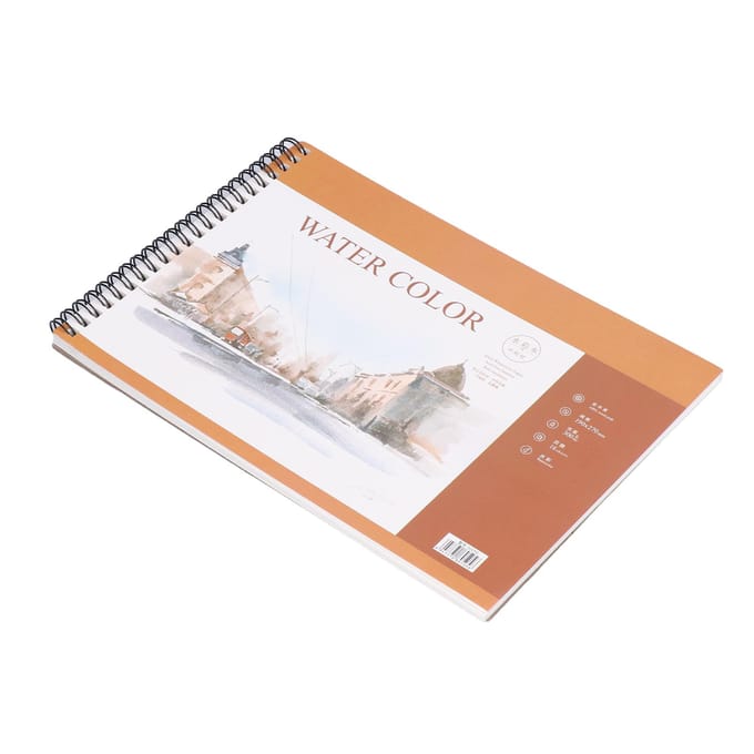 Schetsboek Spiraalbinding Flexibel Pagina omslaan Lichtgewicht Draagbaar Multifunctioneel Tekenboek beige