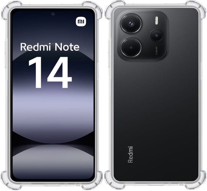 TechNow Hoesje geschikt voor Xiaomi Redmi Note 14 – Extreme Shock Case – Case Transparant