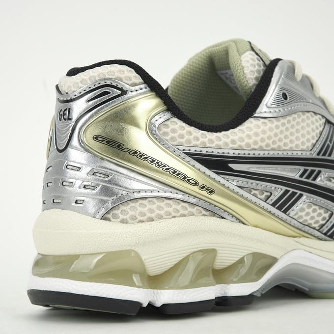 ASICS Gel Kayano 14 Birch Pure Silver Unisex Sneakers Crème 1203A537-200 45 gray